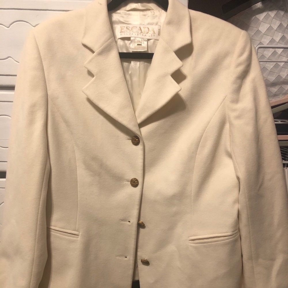 SOLD Escada Margaretha Ley Winter waist coat